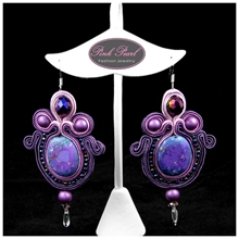 PURPLE HOWLIT EARRINGS