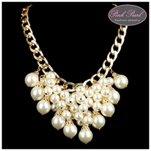 PLATED GOLD WITH PEARLS NECKLACES