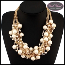 CHAINS CROSS PEARL NECKLACES