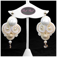 WEDDING ECRU EARRINGS