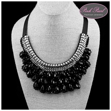 BLACK CRYSTAL NECKLACES